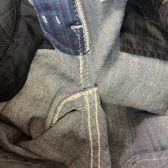 Miss Me Women's Jeans Size 26x33 Mid Rise Easy Boot Faux Pocket Biker Bling - Picture 15 of 16